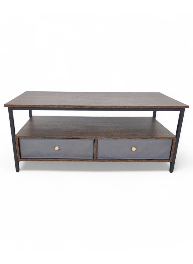 Concent Modern Shelf Coffee Table – A Blend of Wood Elegance and a Modern Touch - Image 2
